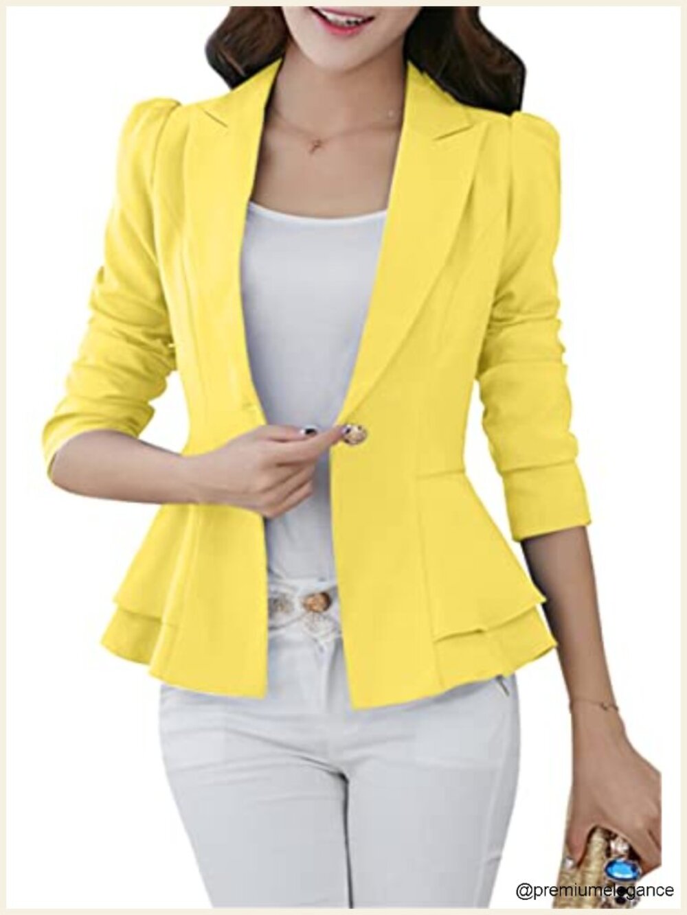 Women's Open Front Long Sleeve Work Office Blazer Lightweight Solid Slim Fit